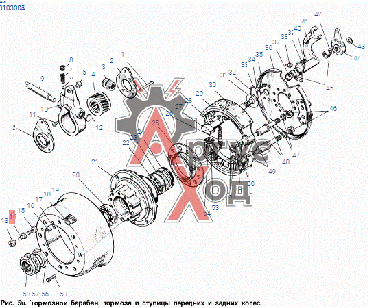 123В-3103070 Шпилька ступицы колеса